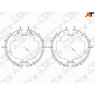 Колодки стояночного тормоза MITSUBISHI LANCER CS 03-10/OUTLANDER CU 03-08 SAT