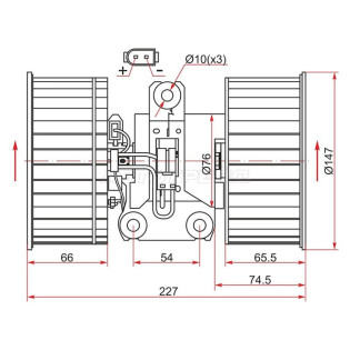 Мотор отопителя салона BMW X5 E53 00-06/5-SERIES E39 95-03/LAND ROVER RANGE ROVER III 02-12 SAT