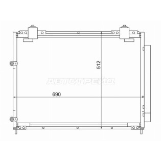 Радиатор кондиционера Acura MDX 00-06 SAT