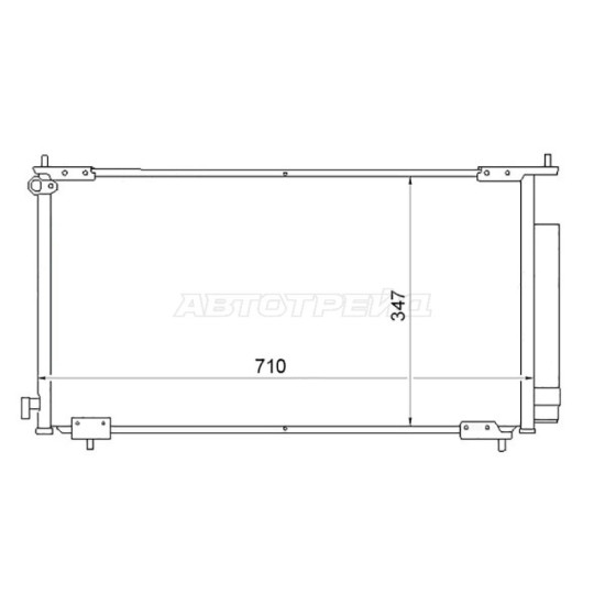 Радиатор кондиционера HONDA CR-V 01-06 SAT