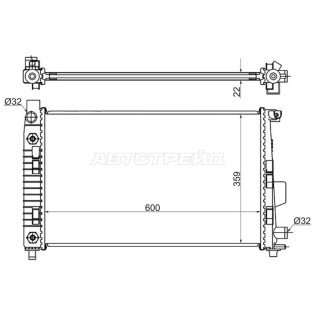 Радиатор Mercedes-Benz A-Class 97-04 / Vaneo 02-05 SAT