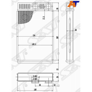 Радиатор отопителя салона CHEVROLET CRUZE 09-/OPEL INSIGNIA 08-/MERIVA  10- SAT