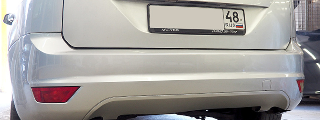 Обзор: Бампер задний в цвет кузова Ford Focus 2 (2008-2011) хэтчбек рестайлинг
