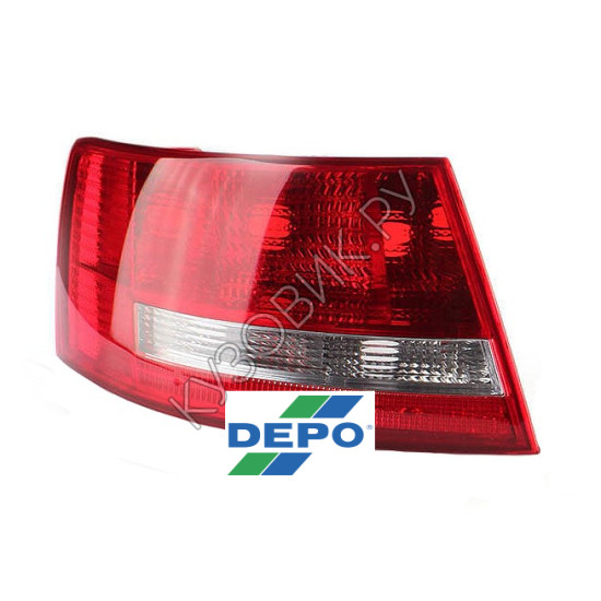Фонарь левый задний в крыло Audi A6 C6 (2004-2008) DEPO
