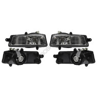 Фары противотуманные Ауди А6 Audi A6 C6 (2008-2010) комплект 2 штуки левая и правая SAT высокое качество