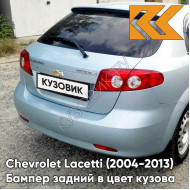 Бампер задний в цвет кузова Chevrolet Lacetti (2004-2013) хэтчбек GCW - Misty Lake - Серый