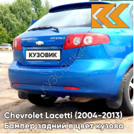 Бампер задний в цвет кузова Chevrolet Lacetti (2004-2013) хэтчбек GCT - Moroccan Blue - Синий