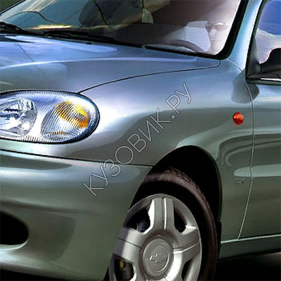 Крыло переднее левое в цвет кузова Chevrolet Lanos (2002-2009)