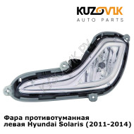 Фара противотуманная левая Hyundai Solaris (2011-2014)  KUZOVIK