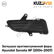 Заглушка противотуманной фары правая Hyundai Sonata NF (2004-2007) дорестайлинг KUZOVIK