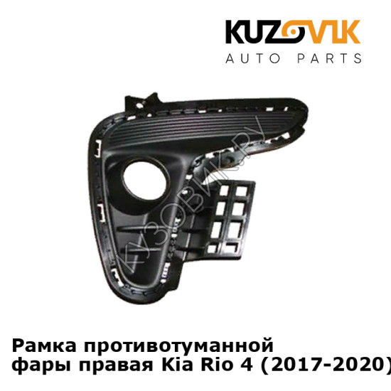 Рамка противотуманной фары правая Kia Rio 4 (2017-2020) KUZOVIK
