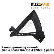 Рамка противотуманной фары левая Kia Rio 4 (2020-) рестайлинг KUZOVIK