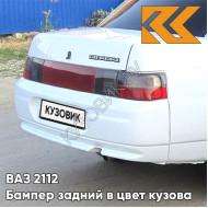 Бампер задний в цвет кузова ВАЗ 2110 240 - Белое облако - Белый
