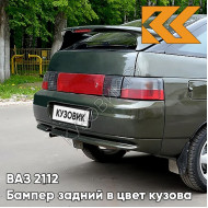 Бампер задний в цвет кузова ВАЗ 2112 331 - Золотой лист - Зеленый
