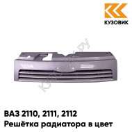 Решетка радиатора в цвет кузова ВАЗ 2110 2111 2112 257 - Звездная пыль - Серый