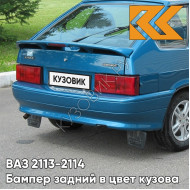 Бампер задний в цвет кузова ВАЗ 2113, 2114 412 - Регата - Синий