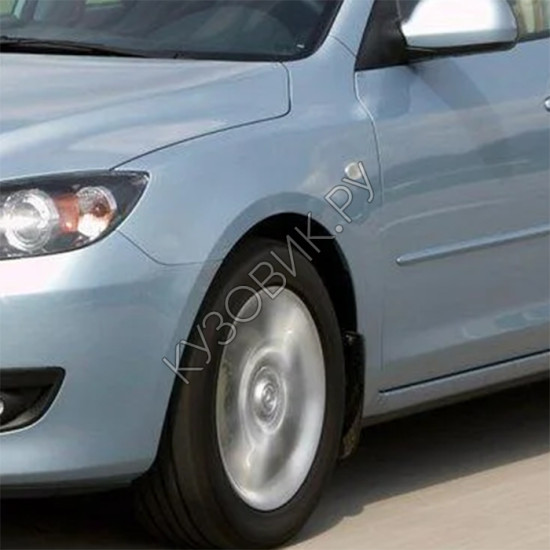 Крыло переднее левое с отверстием в цвет кузова Mazda 3 BK (2003-2009) хэтчбек Крыло переднее левое с отверстием в цвет кузова Mazda 3 BK (2003-2009) хэтчбек