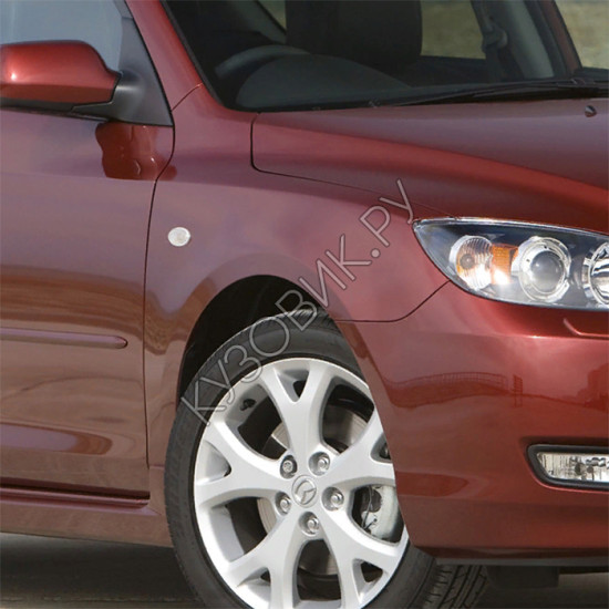 Крыло переднее правое с отверстием в цвет кузова Mazda 3 BK (2003-2009) хэтчбек
