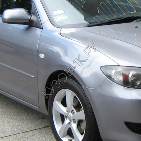 Крыло переднее правое с отверстием в цвет кузова Mazda 3 BK (2003-2009) седан