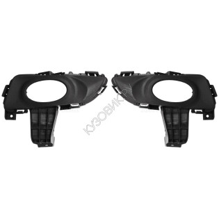 Рамки противотуманных фар Мазда Мазда 3 Mazda Mazda-3 BK (2003-2006) комплект 2 штуки левая и правая SAT высокое качество
