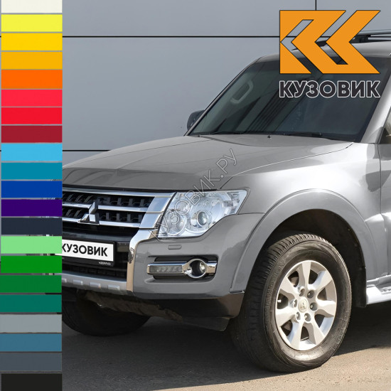 Бампер передний в цвет кузова Mitsubishi Pajero 4 (2014-2020) рестайлинг 2 с отверстиями под омыватели фар Бампер передний в цвет кузова Mitsubishi Pajero 4 (2014-2020) рестайлинг 2 с отверстиями под омыватели фар