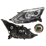Фара NISSAN QASHQAI 14-17 лев диодная полоса SAT