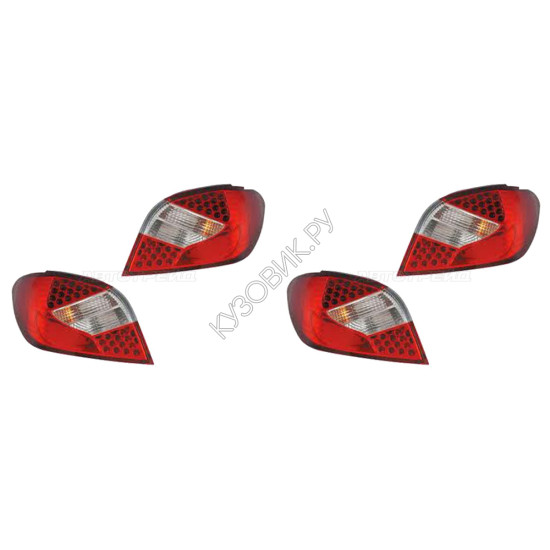 Фонари задние Пежо Peugeot 307 (2005-2007) комплект 2 штуки левый и правый EAGLE EYES высокое качество