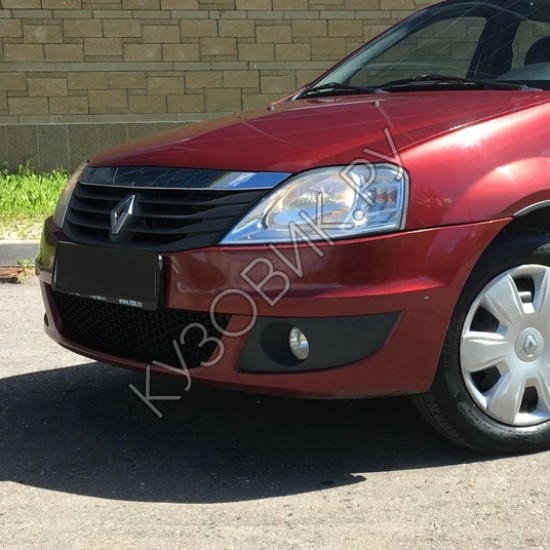 Бампер передний в цвет кузова Renault Logan 1 (2009-2015) фаза 2 рестайлинг