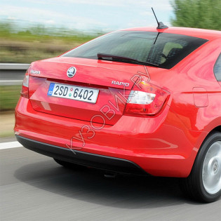 Бампер задний в цвет кузова Skoda Rapid 1 (2012-2020) KUZOVIK
